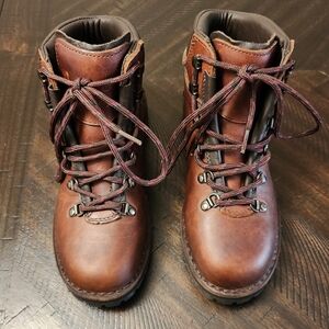 Alico Tahoe Hiking Boots Leather Made in ITALY Vibram Sole Women's Size 7 US